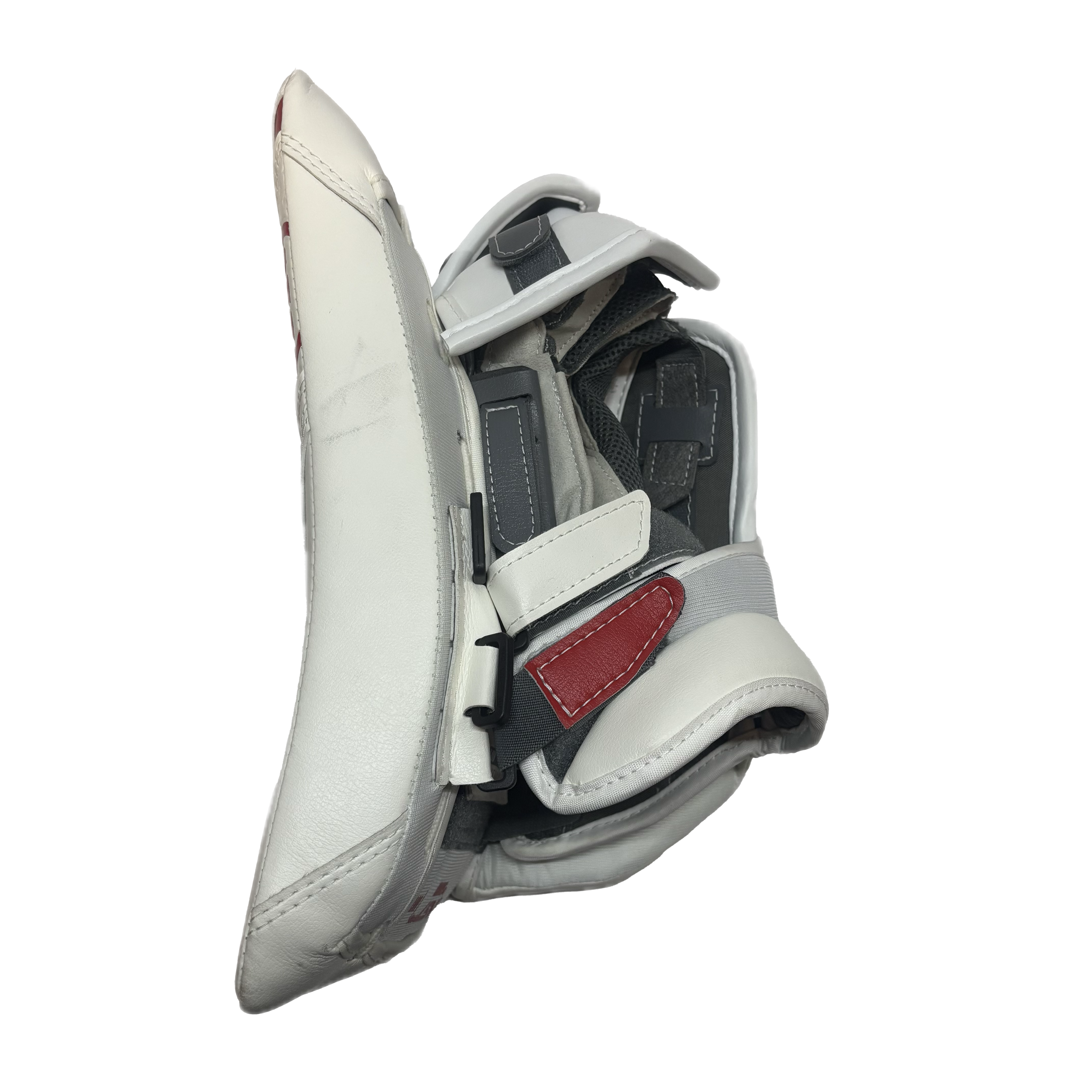 Warrior RG7 Pro - New Goalie Blocker - Intermediate (White/Red)
